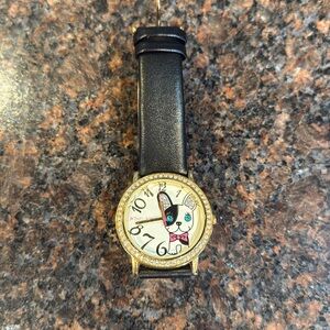 Betsey Johnson French Frenchie bulldog watch